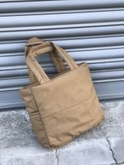 Puf Kumaş Kadın Omuz Çantası Vizon