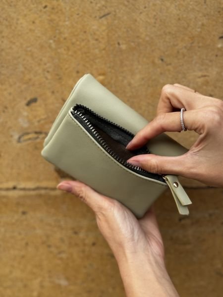 Yumuşak Deri Kadın Cüzdanı Yeşil