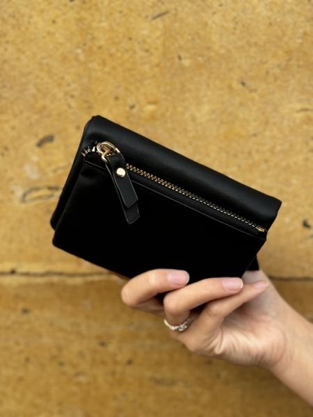 Yumuşak Deri Kadın Cüzdanı Siyah