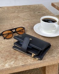 Çok Gözlü Kadın Cüzdanı Siyah