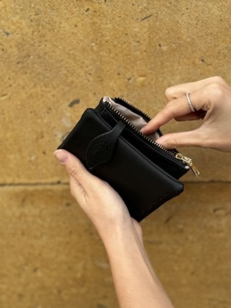 Yumuşak Deri Kadın Cüzdanı Siyah