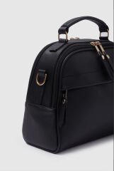 Bol Gözlü Kadın Omuz Çantası Siyah