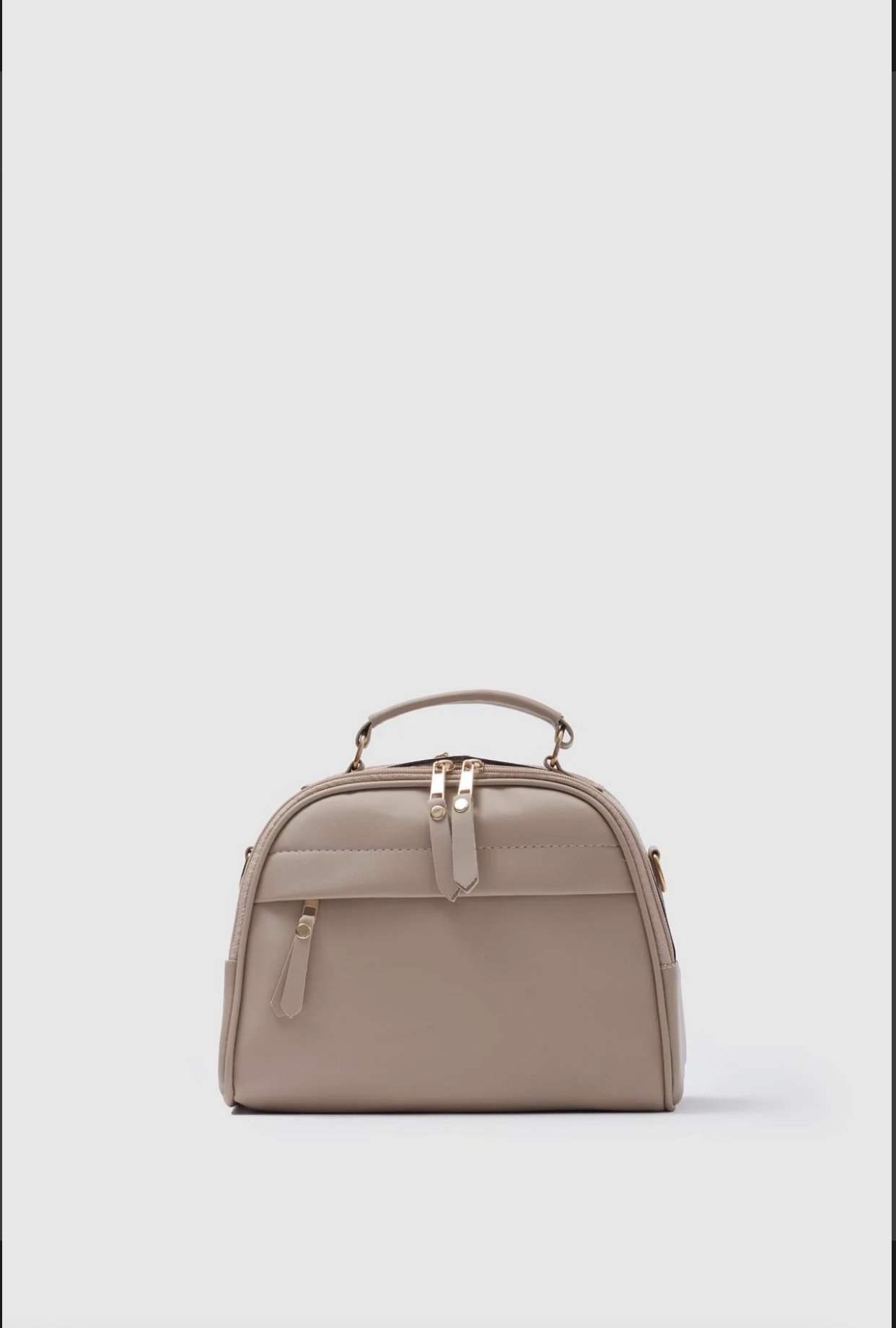 Bol Gözlü Kadın Omuz Çantası Bej