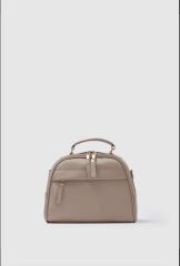 Bol Gözlü Kadın Omuz Çantası Bej