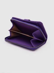 Kartlık Detaylı Kadın Cüzdanı Mor