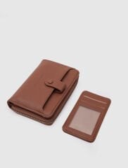 Kartlık Detaylı Kadın Cüzdanı Taba