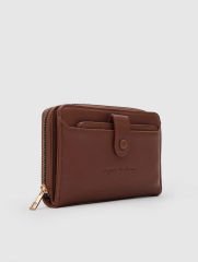 Kartlık Detaylı Kadın Cüzdanı Taba