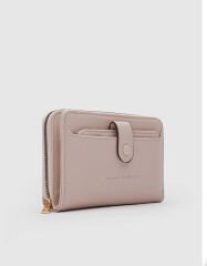 Kartlık Detaylı Kadın Cüzdanı Krem