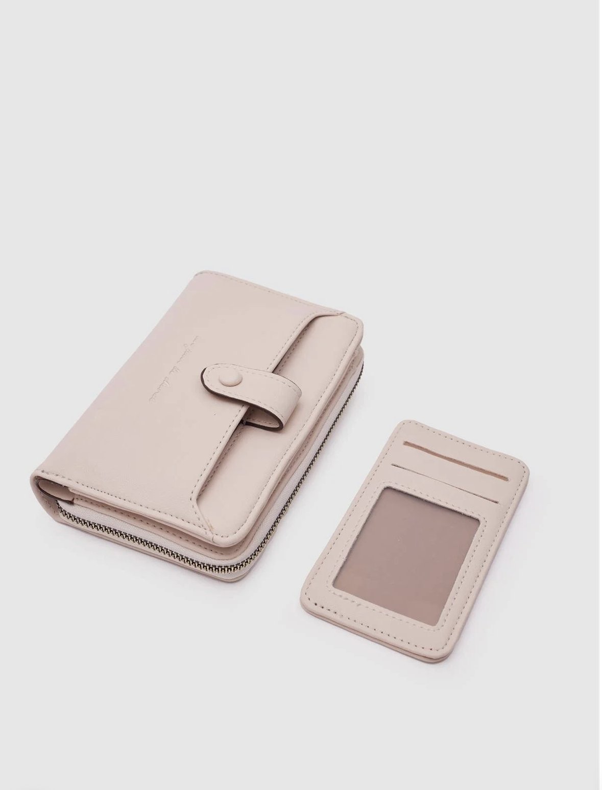 Kartlık Detaylı Kadın Cüzdanı Krem