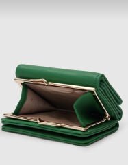 İncili Kadın Cüzdanı Yeşil