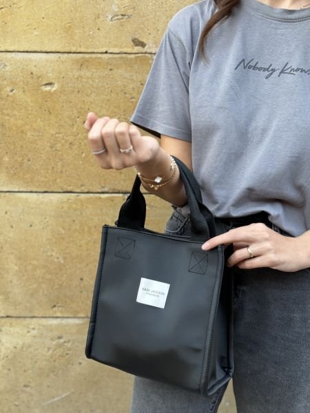 Saten Kumaş Kadın Omuz Çantası Siyah