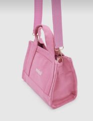 Mini Kanvas Çanta Pembe