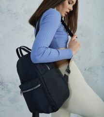 Su Geçirmez Sünger Destekli Sırt Çantası Siyah