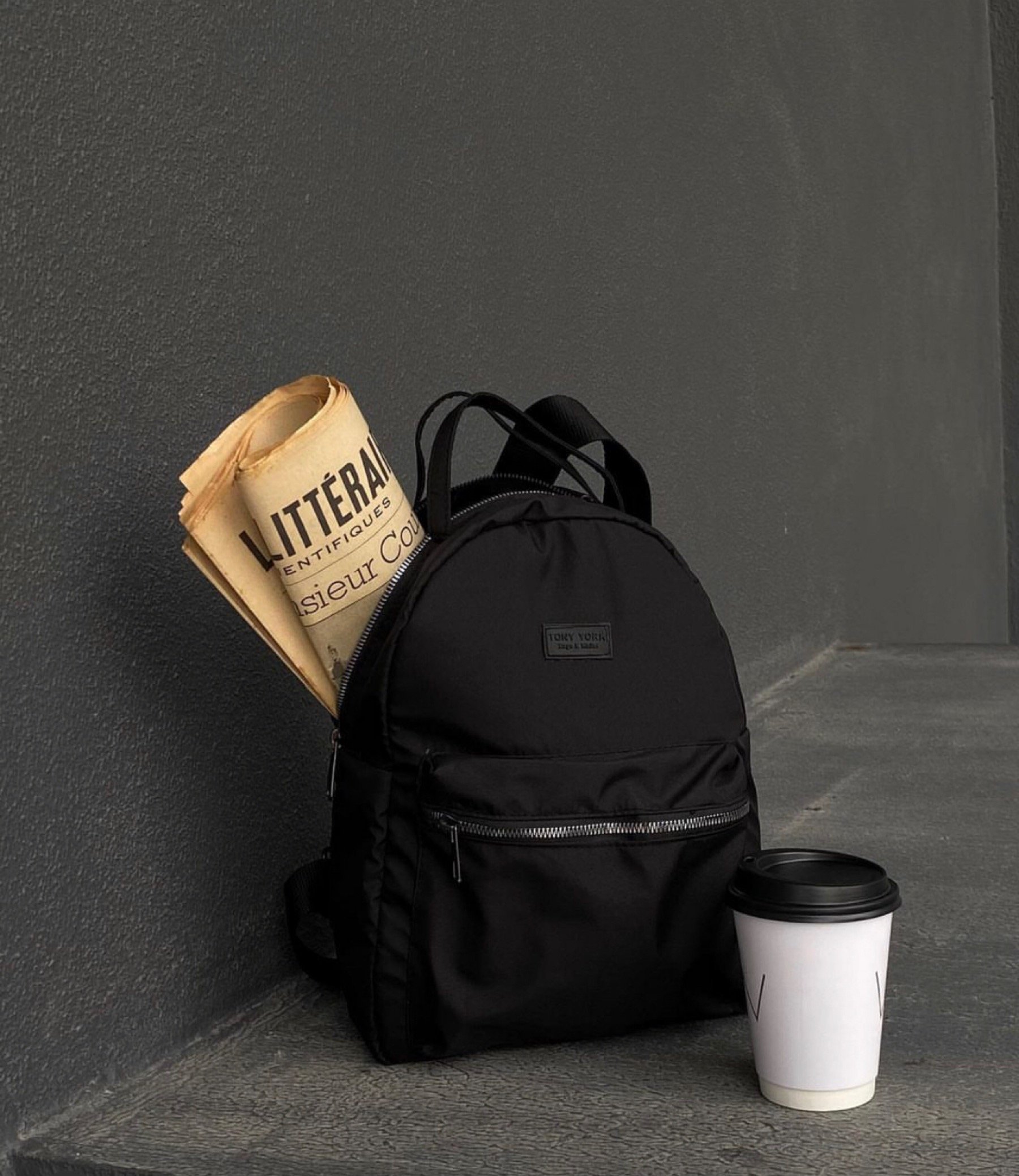 Su Geçirmez Sünger Destekli Sırt Çantası Siyah