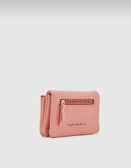 Önü Fermuarlı Yumuşak Kadın Cüzdanı Yavruağzı