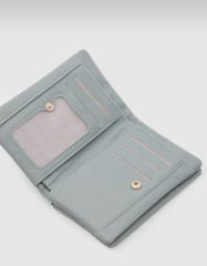 Önü Fermuarlı Yumuşak Kadın Cüzdanı Yeşil