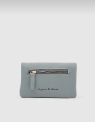 Önü Fermuarlı Yumuşak Kadın Cüzdanı Yeşil