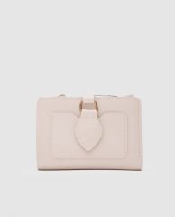 Tokalı Kadın Cüzdanı Krem