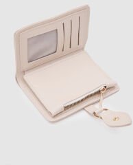 Tokalı Kadın Cüzdanı Krem