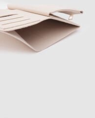 Tokalı Kadın Cüzdanı Krem