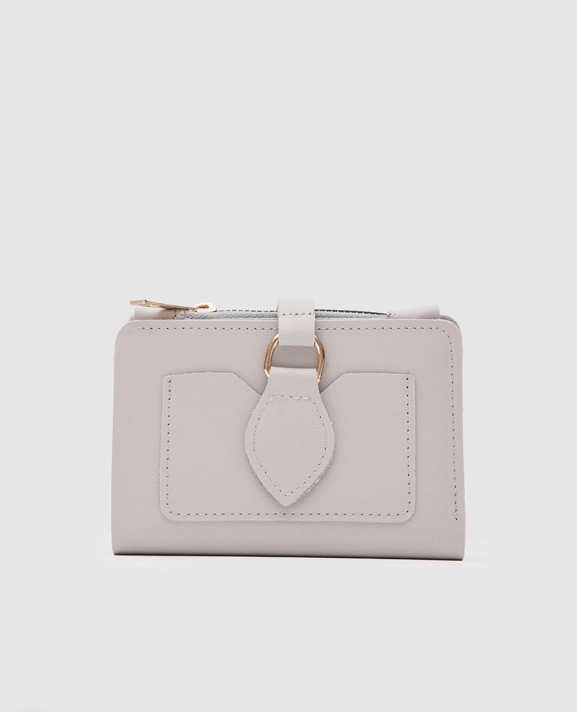 Tokalı Kadın Cüzdanı Gri