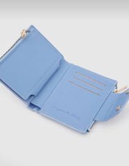 Yumuşak Deri Kadın Cüzdanı Mavi