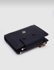 Yumuşak Deri Kadın Cüzdanı Siyah