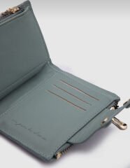 Yumuşak Deri Kadın Cüzdanı Yeşil