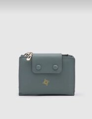 Yumuşak Deri Kadın Cüzdanı Yeşil