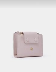 Yumuşak Deri Kadın Cüzdanı Krem