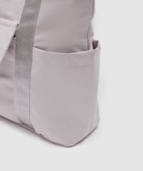 Önü Cepli Tote Çanta Gri