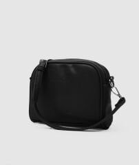 Yumuşak Deri Çapraz Çanta Siyah