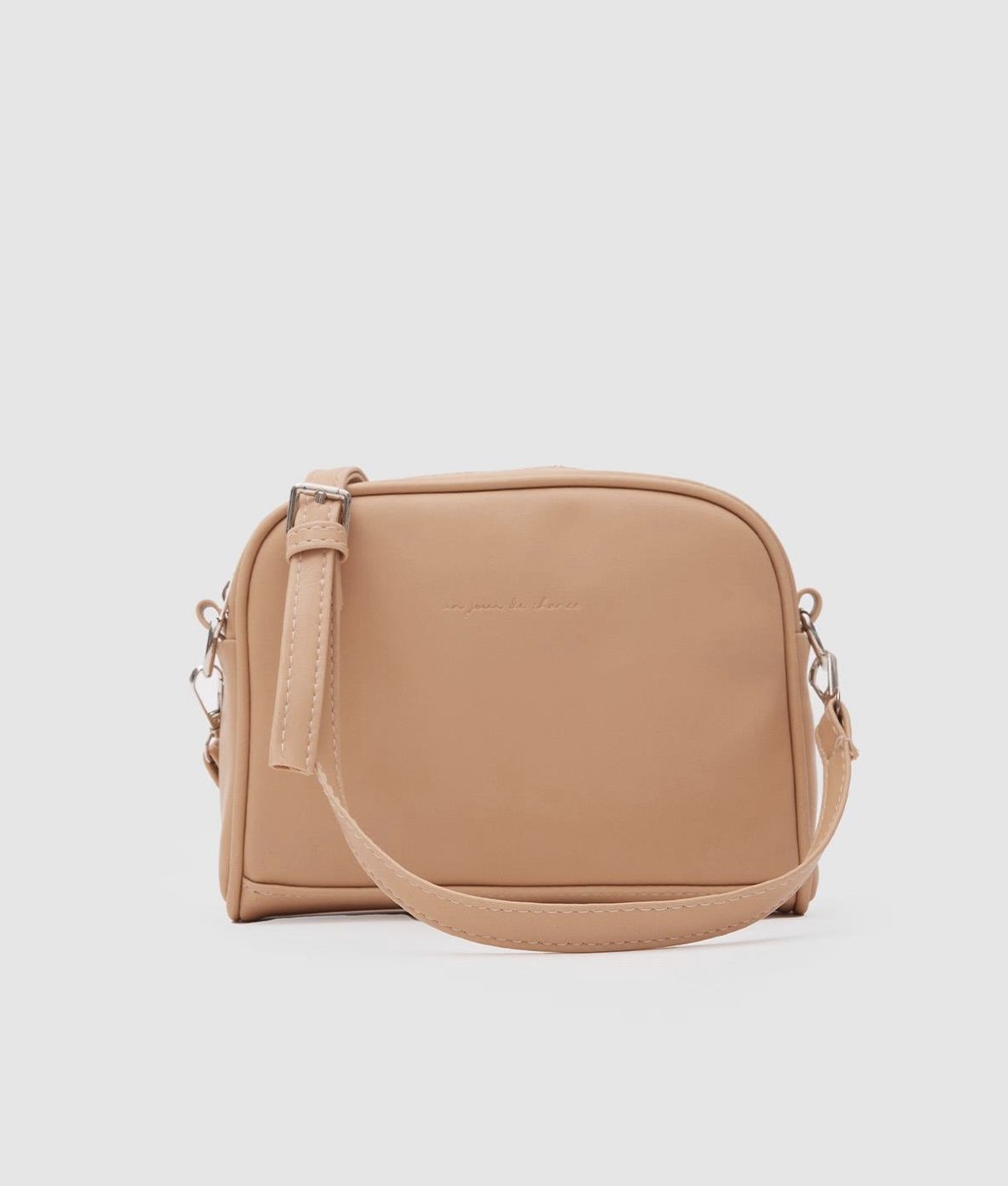 Yumuşak Deri Çapraz Çanta Bej