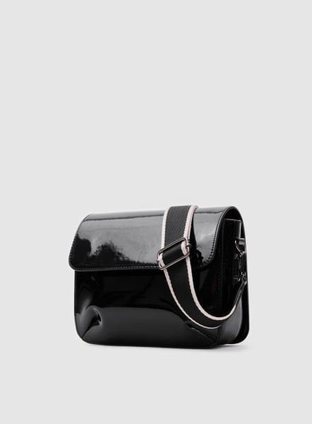 Rugan Siyah Çapraz Çanta