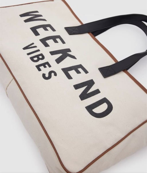 Weekend Vibes Kanvas Plaj Çantası