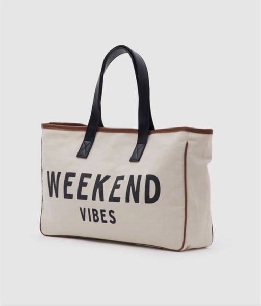 Weekend Vibes Kanvas Plaj Çantası