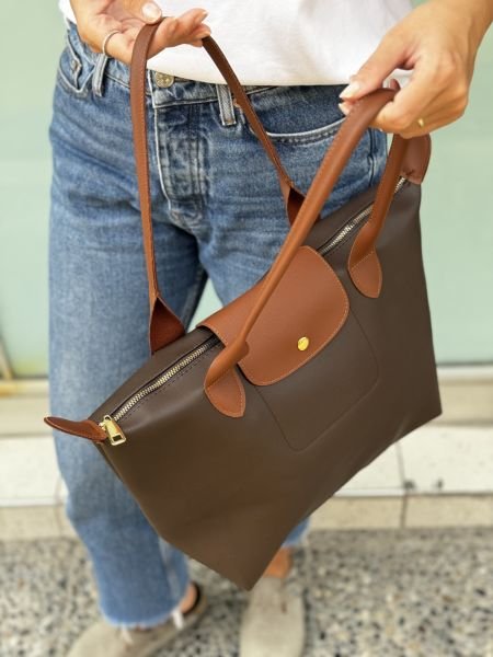 Hbbags Medium Omuz Çantası Kahverengi