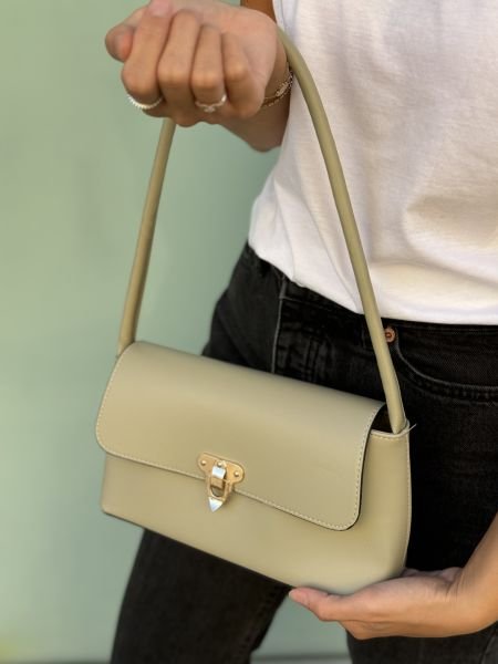 Buenos Tokalı Yeşil Baget Çanta