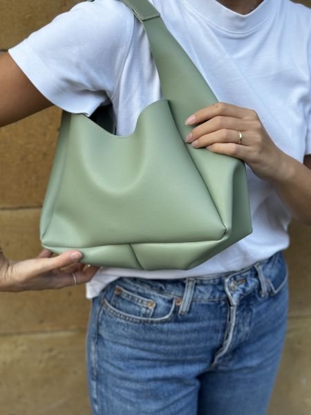 Vienna Yavrulu Yeşil Omuz Çantası