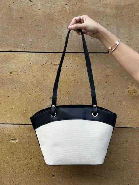 Sofia Kanvas Lacivert Omuz Çantası