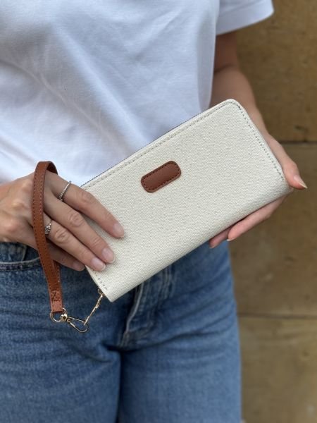 Santiago Kanvas Kumaş Cüzdan