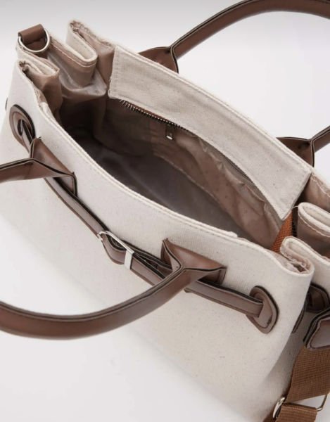 Luanda Kanvas Taba Omuz Çantası