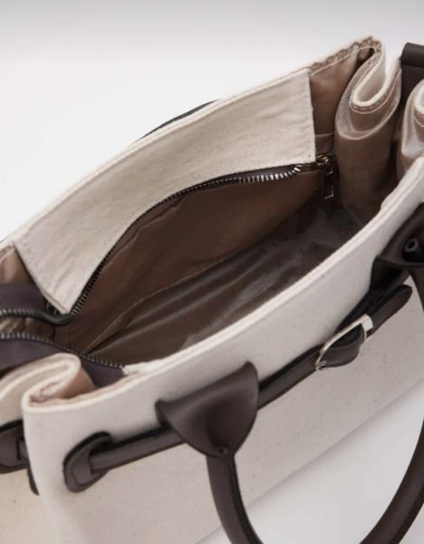 Luanda Kanvas Acıkahve Omuz Çantası