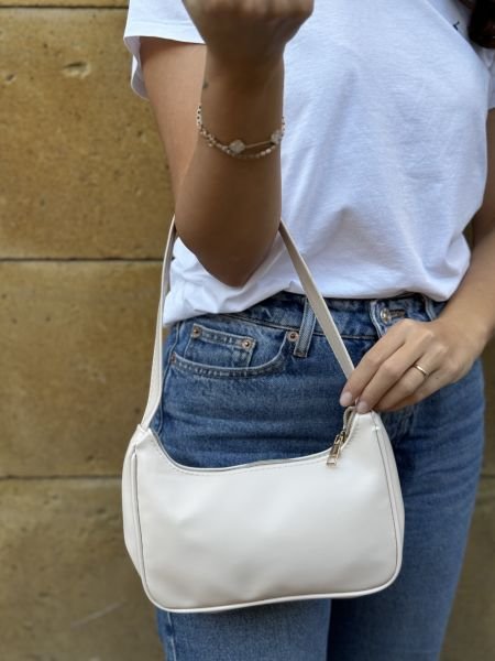 Lisbon Baget Çanta Krem