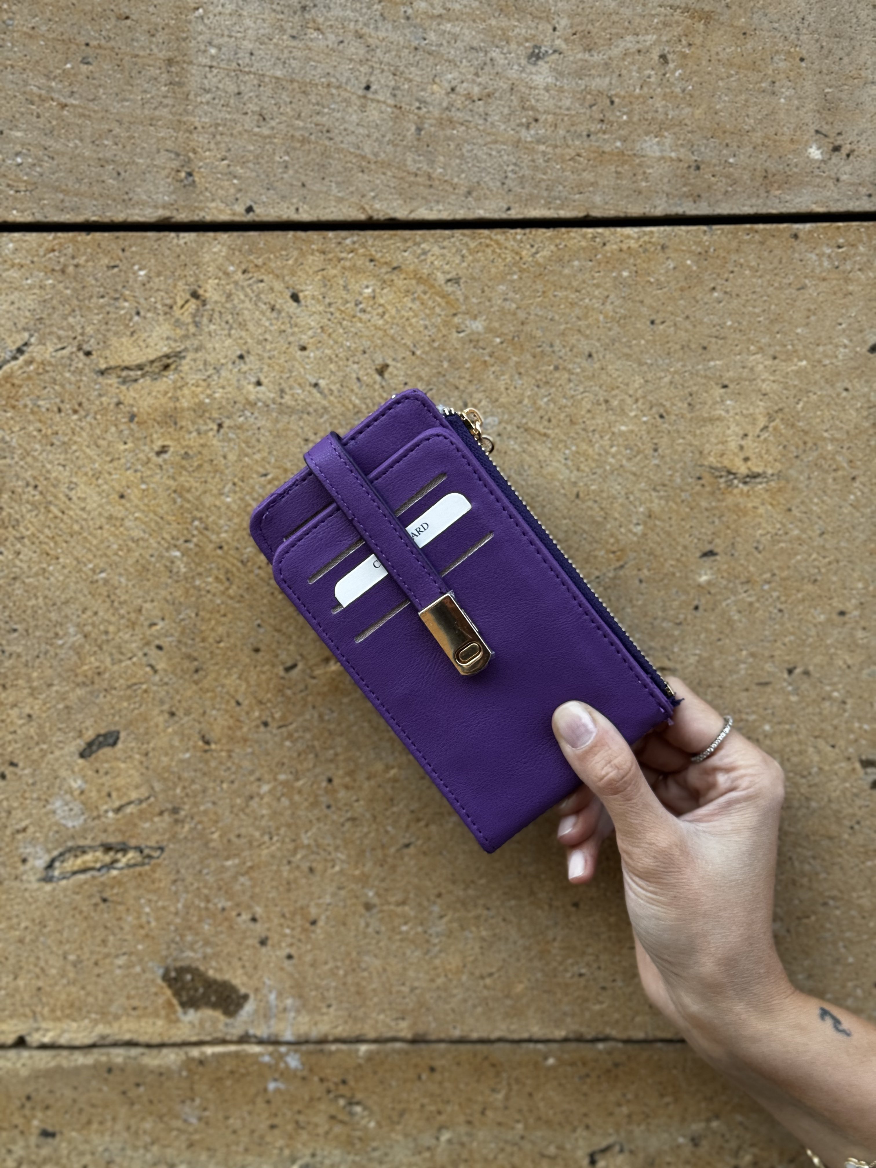 Colombo Kartlıklı Mor Cüzdan