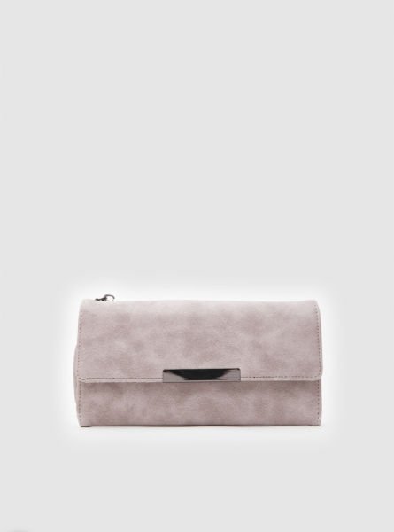 Püsküllü Portföy Bej Cüzdan