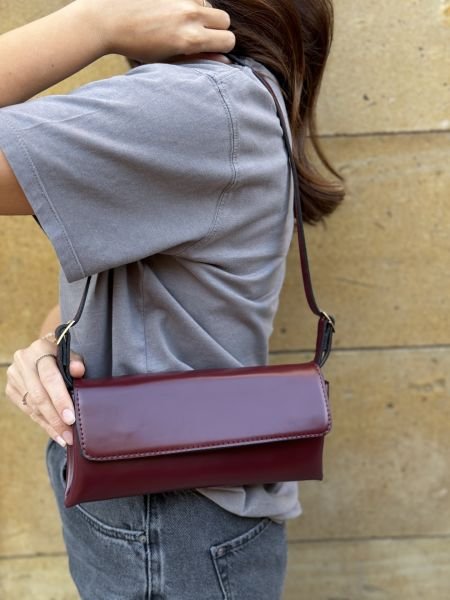 Asmara Bordo Baget Çanta