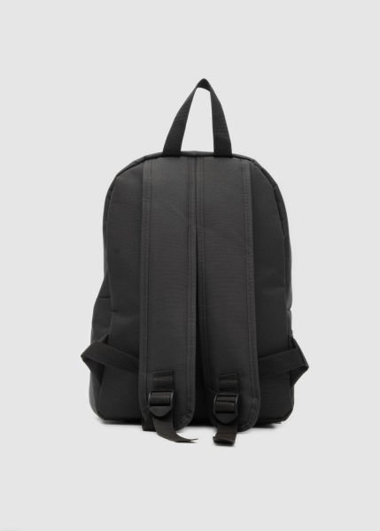 Kalemlikli Siyah Sırt Çantası