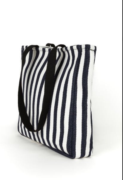 Kanvas Lacivert Omuz Çantası