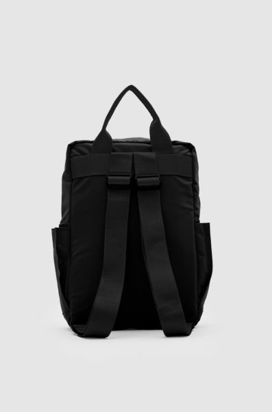 Çift Cepli Su Geçirmez Siyah Sırt Çantası